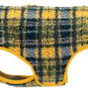 RC Pets Double-Layered, Adjustable Tundra Fleece | 12 Inches, Marigold Plaid