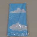 2Pcs Blue Sky and White Clouds Tablecloth Birthday Party Supplies, 54x108 Inch Cartoon Story Tablecloth, Cartoon Tablecovers Party Table Cover for Baby Boy Girl Kids Shower Birthday Party Decorations