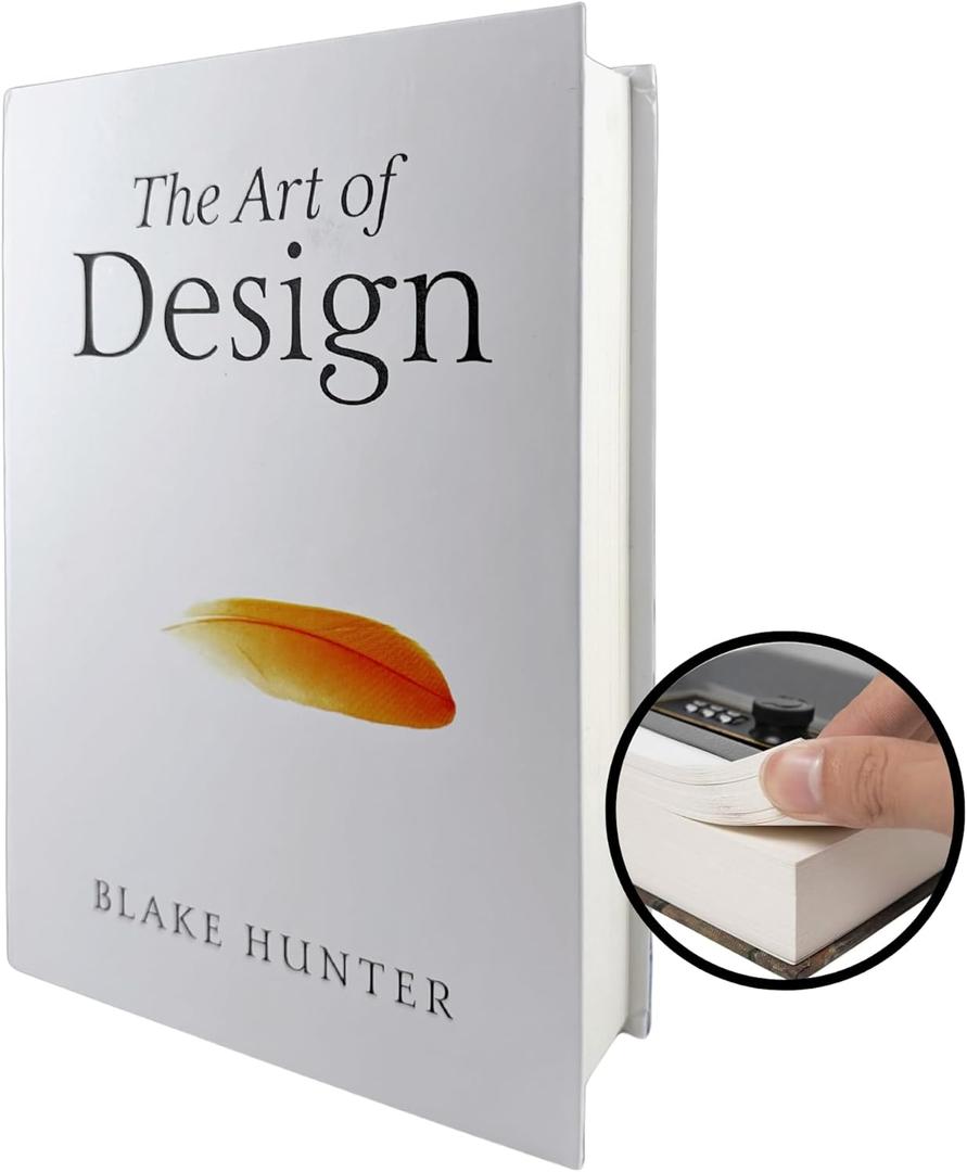Real Paper Diversion Book Safe with key Secret Box Collection Box-Art of Design