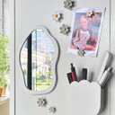 KEYDUACU 12 pcs Girls Locker Accessories, Locker Decorations Including Mirrors, whiteboards, Magnets and organizing Supplies. Ideal for Back-to-School Essentials and The Office (12 pcs-Light Gray)