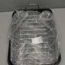 KITESSENSU Nonstick Roasting Pan with Rack 15 x 11 inch - Turkey Roaster Pan for Ovens - Wider Handles & Heavy Duty Construction, Gray