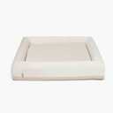 Dog Friendly Co. Washable Dog Bed Replacement Cover (Large, Beige) | Outer Cover Only, Soft Velvet, Zipper Closure, Machine Washable, Easy to Clean, Helps Protect Against Dirt, Fur & Daily Wear