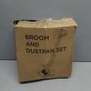 Broom and Dustpan Set for Home 2026 Indoor Outdoor Broom with Dustpan Combo Set Upright Dust Pans with Long Handle Angle Broom for Kids Garden Pet Hair Lobby Wood Floor Kitchen (Dark Blue)