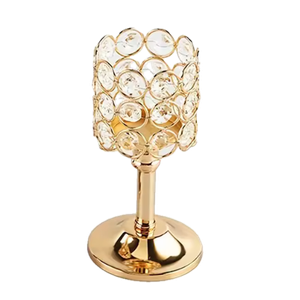 Crystal Cylinder Candle Holders, Pillar Candlestick Holders for Living Room, Wedding, Dining Table, Centerpieces, 12 PCS