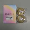 CJL HAIR 2PCs Small Cute Messy Bun Hair Piece for Thin Hair Women Mini Synthetic Curly Bun Scrunchies Updo Hairpieces Dirty Blonde