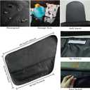 RUIANTE 2PCS Car Door Protector for Dogs Anti Scratch Protection with Pockets nets Door Protectors Vehicle Door Covers Guard Shield Liner Universal Fit for Car Sedan, Truck, Pickup, SUVs 600D Black