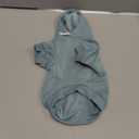 QWINEE Basic Dog Hoodie Sweatshirt Puppy Sweater Warm Cat Costumes Pet Clothes for Chihuahua Puppy Kitten Small Medium Dogs Cadet Blue Medium