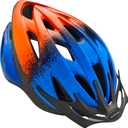 Schwinn Thrasher Helmet for Kids, Size 55-58 cm for Kids 8-14, Lightweight Microshell, Adjustable Dial & Straps, Interior Padding, Air Vents, Visor, Helmet for Boys and Girls (Youth, Blue/Orange)