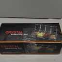 Clear Seasoning Box, 4 Pieces Seasoning Rack Spice Pots, Storage Container Condiment Jars Acrylic Seasoning Box with Covers and Spoons for Spice, Sugar, Salt, Sugar, Cardamon, Cinnamon