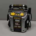 STANLEY J5C09 JUMPiT Portable Power Station Jump Starter: 1000 Peak/500 Instant Amps, 120 PSI Air Compressor, USB Port, Battery Clamps