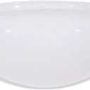 Aspen Creative 23607-01, 9" White Opal Mushroom Glass Shade For Ceiling Fixture, 9" Dia x 4-1/2" H/Fitter 7-1/2"