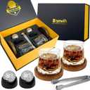 Whiskey Golf Stones Gifts Set Accessories for Men -Valentines Day Gifts for Him-Birthday Gifts for Men