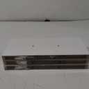 White Floating Shelves for Wall,Set of 3 Wall Mounted Modern Floating Shelf Elegant White Wooden Display Wall Shelves for Living Room Bedroom Kitchen Bathroom Kitchen,Length 17''