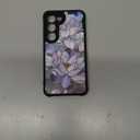 DEENAKIN for Samsung Galaxy S23 Case Cute, Aesthetic Floral Hard Shell, Compatible with Magsafe, Trendy Unique Retro Western Protective Slim Phone Cover for Women Girls, Blooming Purple Lotus