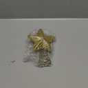 Gejoy Mini Christmas Star Tree Topper 6 x 4.3 Inch Gold Glitter Tree Topper 5 Point Miniature Star Christmas Ornaments Holiday Decorative for Xmas Home Decor