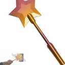 Credit Card Wand Tap to Pay Wand Contactless Payment Card Holder, 3D Printed Magic Wand for Debit & Credit Card Tap to Pay, Golden Yellow