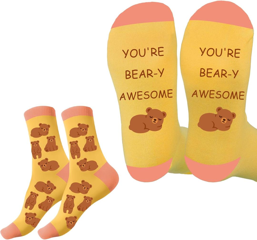 Inspirational Gifts - Animal Print Gifts for Women,Motivational Animal Lover Gift for Boys Girls Women Men Socks