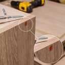 Bucherry 120 Pieces 4 Sizes Wood Plugs Wooden Button Hardwood Hole Plugs for Holes in Locking Tube Furniture, 3/16'', 5/16'', 3/8'', 1/2''(Classic Style)