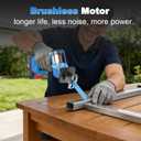 NANWEI Cordless Reciprocating Saw,Brushless Motor 3500RPM Variable Speed,Compatible with Makta 18V Batteries,Tool-Free Blade Change, LED Light,4 Blades For Wood/Metal/PVC Cutting (Tool Only)
