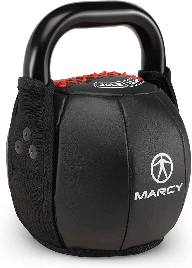 Marcy Soft Kettlebell with Handle for Weightlifting, Conditioning, Strength Training, Core Training for Full Body Workout 30lb SKB-030