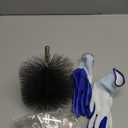 6 Inch Chimney Cleaning Brush Kit with Standard 1/4" NPT End Fitting, Pletpet Chimney Cleaning Sweep for Drill Kit with Goggles and Gloves for Cleaning Chimney Hearth Fireplace