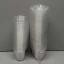 Freshware 12 oz Clear Disposable Plastic Cups, 100 Pack Clear Plastic Cups Tumblers, Heavy-duty Party Glasses, Disposable Cups for Thanksgiving, Halloween, Christmas Party