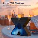 DOSS SoundBox X Desktop Wireless Bluetooth Speaker with 10W Rich Sound, Diverse Light Effects, 26H Playtime, TWS Pairing, BT 5.3, for Laptop, Computer, Home, Party, Beach, Gift Ideas