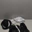 Kids Dance Star Costume for Boys 80s 90s Pop Stage Outfits for Halloween (8-10 Years, Black)