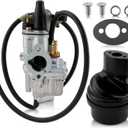 Carbhub Carb Compatible with SUZUKI JR 50 JR50 Carburetor + Air Filter Box Assembly 1978-2006 Carb