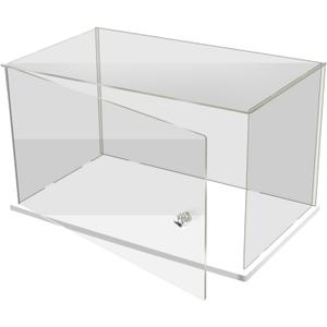 Clear Acrylic Plastic Display Case Clear Plastic With White Base