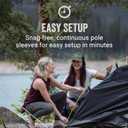 Coleman Sundome Dark Room 4/6 Person Tent, Blocks 90% of Sunlight to Keep Inside Cool, Weatherproof Tent with Rainfly Sets Up in Minutes