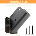 45-Degree Angle Bracket for 2x4 Post(Actual 1.5''x3.5''), Heavy Duty Connector Brace 45-Degree Pergola Support Brace for Pergola, Gazebo Wood Post 8 Pcs