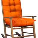 Waterproof Wicker Chair Cushion U-Shape Seat Cushion Set of 1 Patio Furniture Cushions Outdoor Rocking Chair Pad for Indoor Outdoor Orange