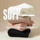 Thin Crew Socks for Women, Ladies Soft Cotton High Calf Boot Sock for Trouser, Dress, Business (5-11, 3 Pairs (Nude/Camel/Brown))