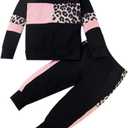 WESIDOM Baby Girl Clothes Sets, 2pcs Autumn Long Sleeve Clothes Outfits Toddler Girl Sweater Sets (3-4T, Black)
