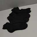 Bamboo Viscose Diabetic Socks for Women, 6 Pairs Non Binding Wide Top, Seamless Loose Cushion Socks for Swollen Feet (Large, Black)