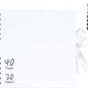 Vienrose 8x8 Inch Scrapbook Album, Small Photo Album DIY Scrapbook White Thick Kraft Paper Memory Book, Scrap Book Photo Albums for Couple Baby Wedding Family