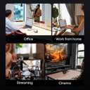 Highwings USB C to HDMI Cable 6.6FT(4K@60Hz), High Speed Type C to HDMI 2.0 Cord, [Thunderbolt 3/4 Compatible] with iPhone 16 Pro/15 Pro/Max, MacBook Pro/Air 2023, iPad Pro, Surface Book 2 (Grey)