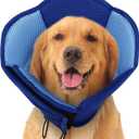 Dog Cones for Large Dogs, Soft Pet Cone Stop Licking After Surgery, Adjustable Pet E-Collar Alternative for Wound Healing, Dark Blue X-Large