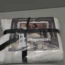 100% Washed Cotton Duvet Cover Set, Linen Like Natural Bedding Set with Zipper Closure (No Comforter), 104x98 Inches, Cal King, White