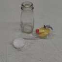 kitchentoolz Glass Creamer Bottle 12 Oz Square Glass Milk Bottle with Lids- Perfect Milk Container for Refrigerator - 12 Ounce Milk Bottle with Lid and Pour Spout