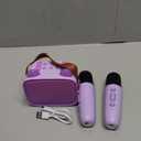 Mini Karaoke Machine Toys Gifts,Kids Portable MP3 Player with 2 Wireless Microphone and LED,Christmas Birthday Gifts for Girls Boys 3 4 5 6 7 8+ Year Old (Purple)