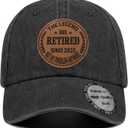 2 x Retirement Gifts for Women Men 2026, Best Personalized Funny Retired Ideas Gifts (01.black)