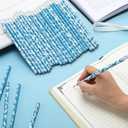 Eaasty 200 Pcs Type 1 Diabetes Teal Awareness Ribbon Pencils Bulk Diabetes Awareness Pencils for Charity Fundraising Campaigns Teacher Office Supplies