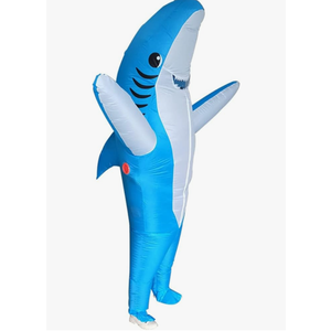Poptrend Adults Inflatable Halloween Costumes Blow Up Shark Costume for Halloween, Birthday Gift Cos Play Party