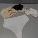 oshkang Thongs for Womens High Waisted Seamless for Women Underwear Sexy Breathable Panties 6 Pack (M)