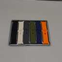 6 Pack Sport Bands for Apple Watch Ultra/3/2 Band 49mm 46mm 45mm 44mm 42mm 41mm 40mm 38mm iWatch Bands for Men Women,Waterproof Silicone Strap Wristband for Apple Watch Series 11 10 9 8 7 6 5 4 SE 3/2 (03-Starlight/Dark Grey/Black/Orange/Army Green/Navy Blue)