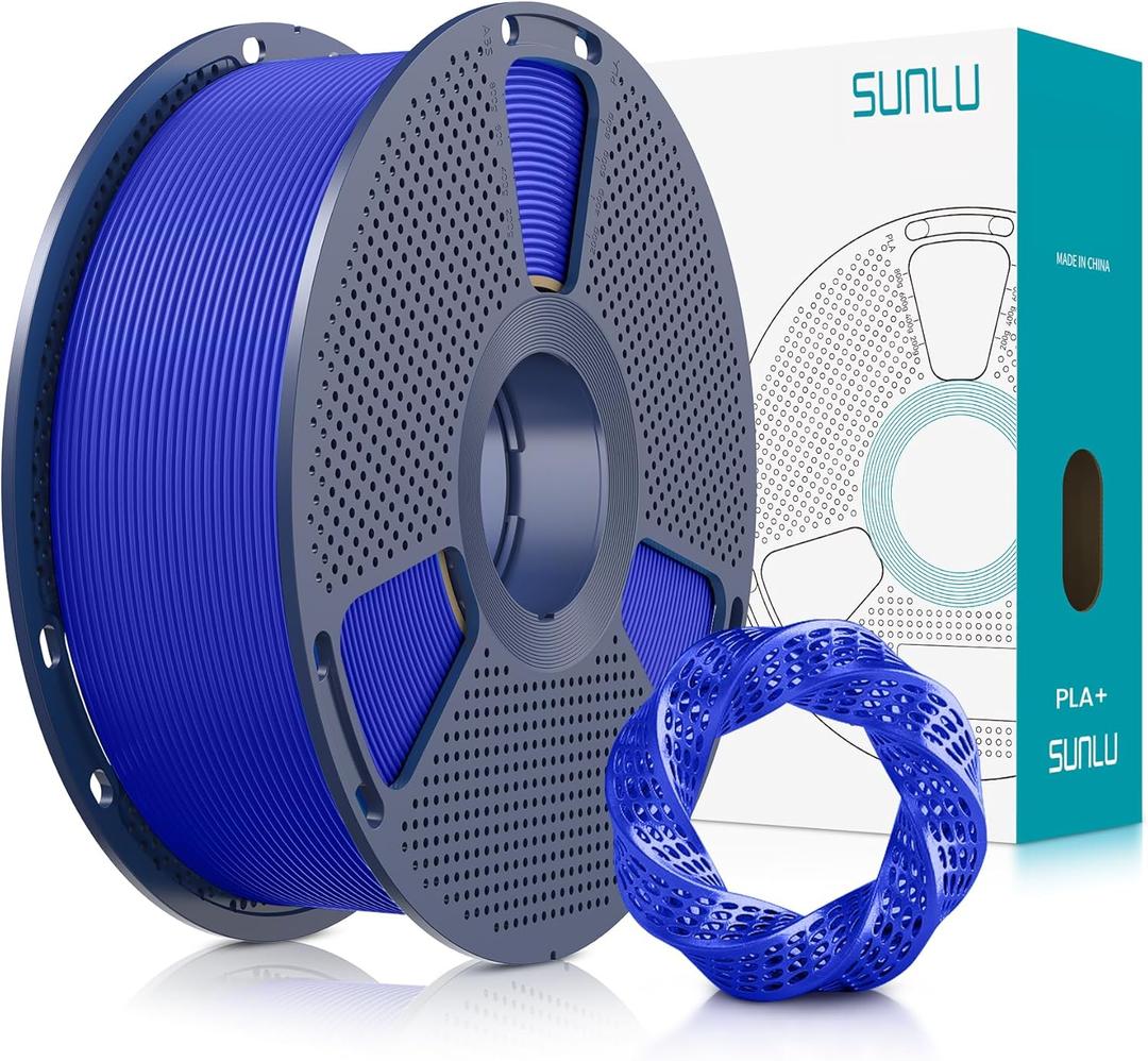 SUNLU 3D Printer Filament PLA Plus 1.75mm, SUNLU Neatly Wound PLA Filament 1.75mm PRO, PLA+ Filament for Most FDM 3D Printer, Dimensional Accuracy +/- 0.02 mm, 1 kg Spool(2.2lbs), Klein Blue