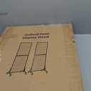 3-Pack 2' x 5.5' Grid Wall Panels Standing Wire Grid, Display Rack with T-Base Wheels Freestanding Gridwall Panel Tower for Shop, for Art Fairs Black