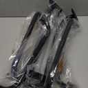 Zonon 6 Pcs Safety Playground Handles Swing Set Metal Monkey Bars Indoor Outdoor Swing Set Accessories Grab Playset Handles Grips Climbing Frame for Play House Jungle(17 Inch,Black)